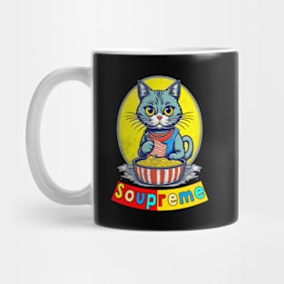 Soupreme American Cute Cat With United States FLag Mug